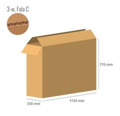 Cardboard box 1130x330x770 - with Flaps (Fefco 201) - Single Wall (3-layer)