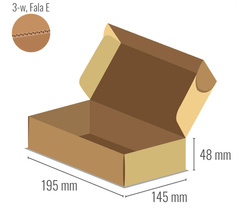 Boite carton transport repas automontable 24,5x13,5x12cm - GDP