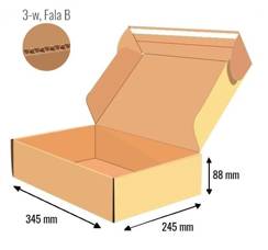 Pudełko fasonowe 345x245x88 - Fefco 427 BOX