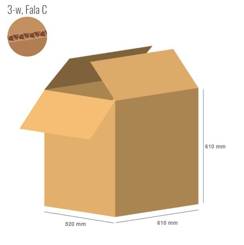 Pudełko kartonowe 610x520x610 - Klapowe Fefco 201