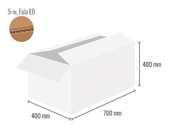 Pudełko z tektury 5-warstwowej 700x400x400 - Klapowe Fefco 201