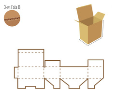 Sample of folding box - FEFCO 215