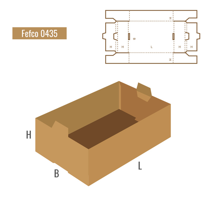 Box with flaps - FEFCO 201