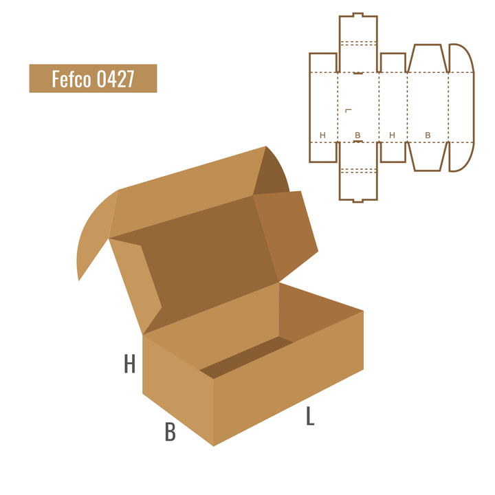 Folding box - FEFCO 427 