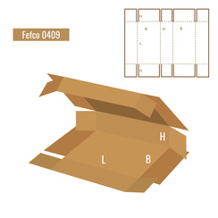 Karton mit Klappen - FEFCO 201