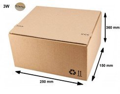 Pudełko fasonowe 250X150X360 - Fefco 703 BOX - S51