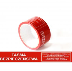 Taśma "TAŚMA BEZPIECZEŃSTWA" 48mm/60yd akryl