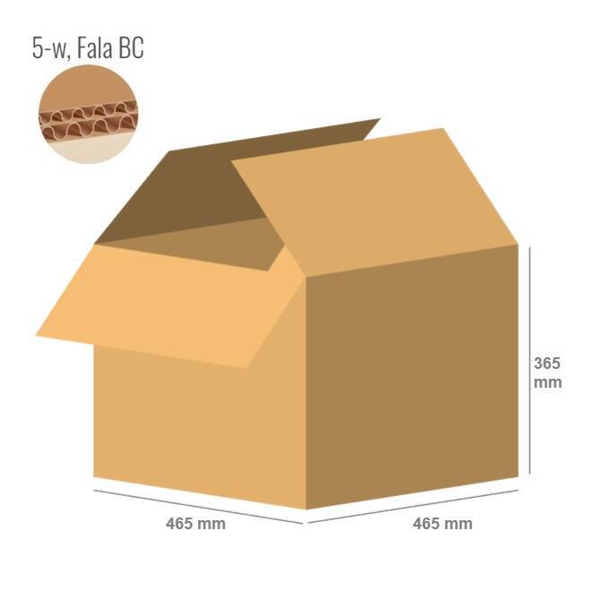 Karton 465x465x365 - mit Klappen (FEFCO 201) - 2-wellig (5-Schicht)