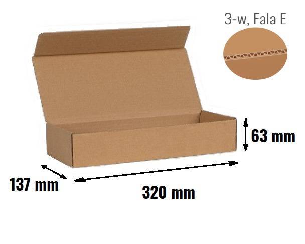 Pudełko fasonowe 320x137x63 - Fefco 421