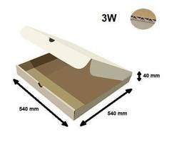 Karton-Box Pizza 540mmx540mmx40mm 55 Stück Pizza-Boxen Karton Verpackung Karton