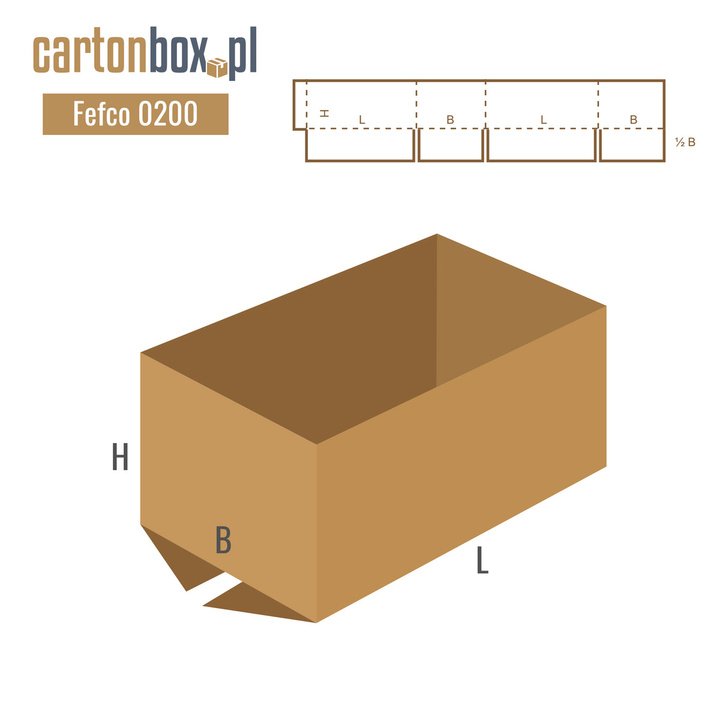 Box with flaps - FEFCO 201