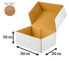 Pudełko fasonowe 350x250x150 - Fefco 729