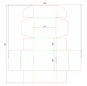 Pudełko fasonowe 275x250x150 - Fefco 427