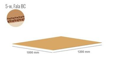 Przekładka tekturowa 5-warstwowa 1200x1000 mm