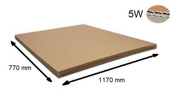 Przekładka tekturowa 5-warstwowa 1190x790mm 