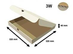 Pudełko kartonowe na pizzę 320x320x40 - Fasonowe Fefco 426
