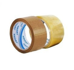 Taśma pakowa BEZBARWNA 75mm/60m SUPER SZEROKA kauczuk naturalny (solvent)