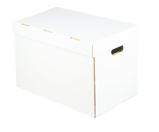 Pudełko fasonowe 330x240x240 - Fefco 441 - Białe