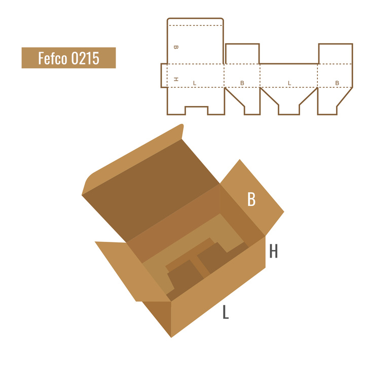 Pudełko fasonowe - FEFCO 215 