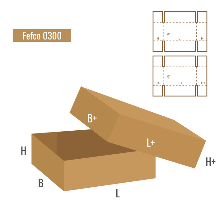 Pudełko klapowe - FEFCO 300